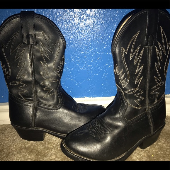 Black unisex boots size 11c - Picture 1 of 2